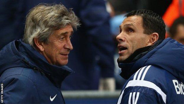 Manuel Pellegrini and Gus Poyet