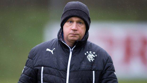 Rangers caretaker manager Kenny McDowall