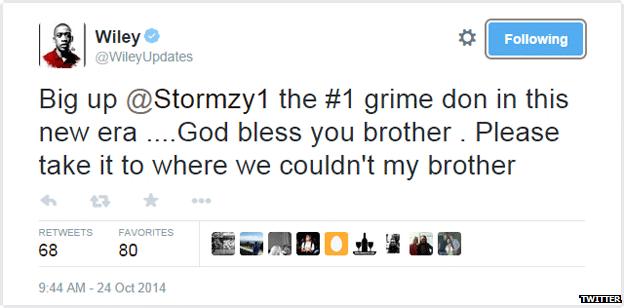 Wiley's Tweet to Stormzy