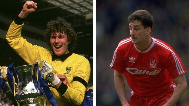 Dave Beasant and John Aldridge