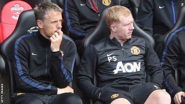 Phil Neville and Paul Scholes