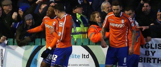 Wes Thomas celebrates