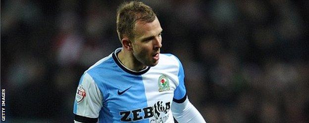 Blackburn Rovers striker Jordan Rhodes