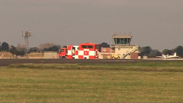 Airplane on runway