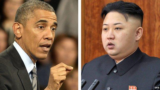 US President Barack Obama and North Korean leader Kim Jong-un