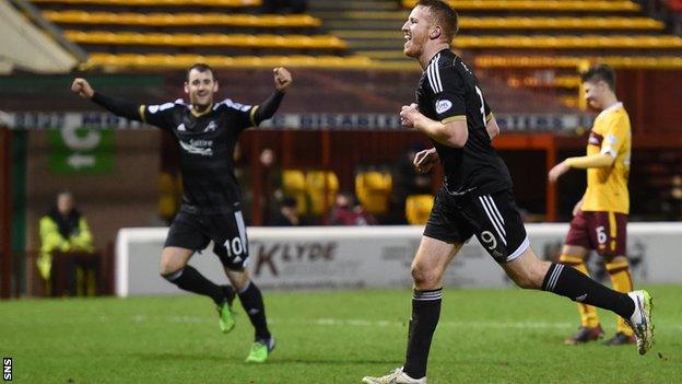 Adam Rooney celebrates