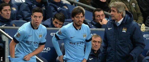 Samir Nasri and David Silva