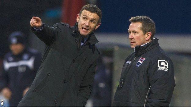 Jim McIntyre and assistant Billy Dodds