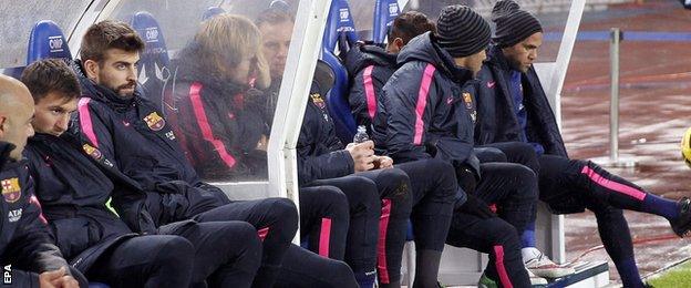 Barcelona bench