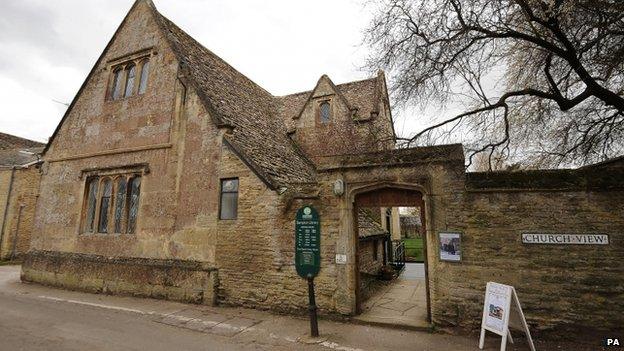 Bampton Village Library, which is used as the location for Downton Cottage Hospital