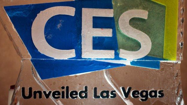 CES ice sculpture