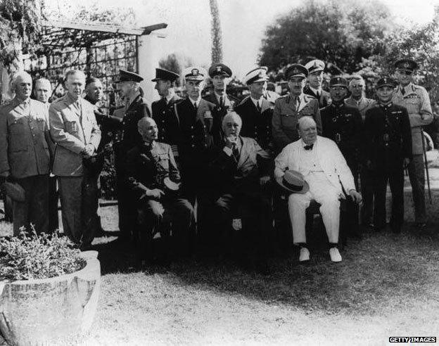 Canton de Carton with Churchill in 1943