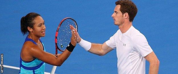 Heather Watson and Andy Murray