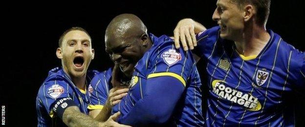 Adebayo Akinfenwa celebrares