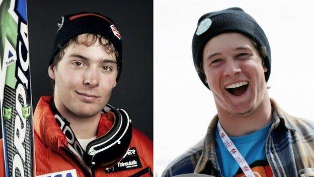 Ronnie Berlack and Bryce Astle from the US Ski Team