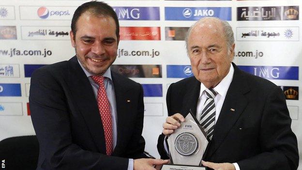 Prince Ali and Sepp Blatter