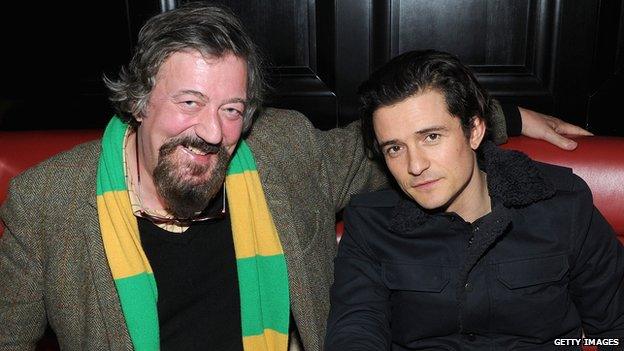 Stephen Fry and Orlando Bloom