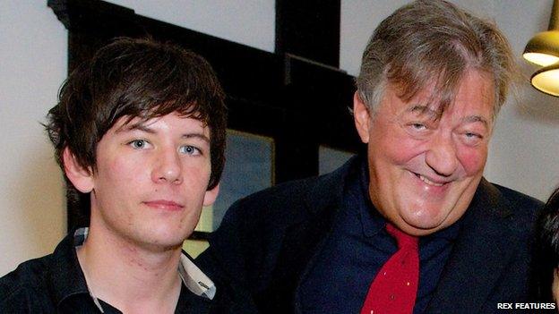 Elliott Spencer and Stephen Fry