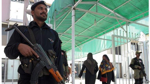 Pakistani security personnel