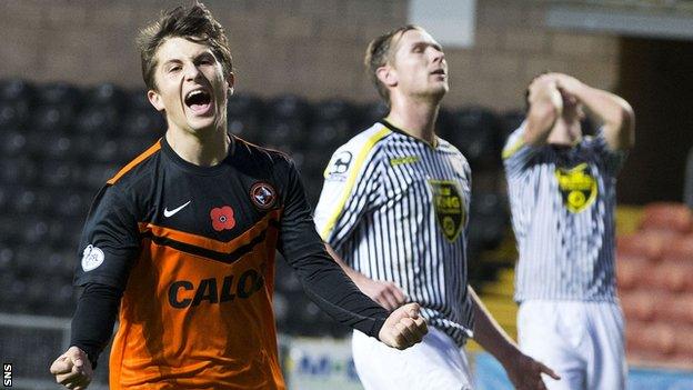 Dundee United midfielder Charlie Telfer