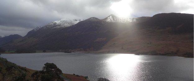 scenic image of Crummock water in the Lake district