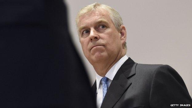 Prince Andrew, photographed in 2014