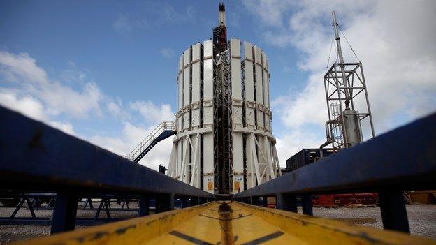 Fracking site near Preston