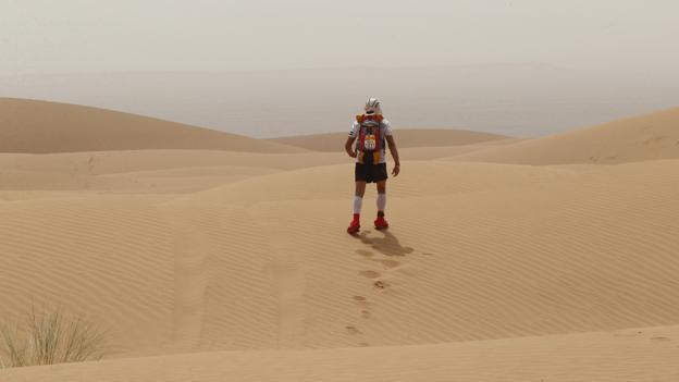 Runner in Marathon des sables