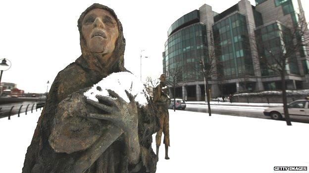 Famine Memorial in Dublin