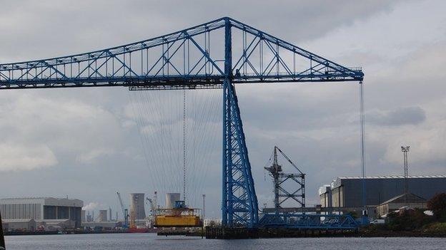 The Transporter Bridge and gondola