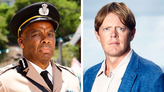 Death in Paradise stars Don Warrington and Kris Marshall