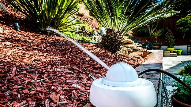 The state-of-the-art robotic sprinkler understands each plant and disperses the proper amount of water to ensure even and efficient watering