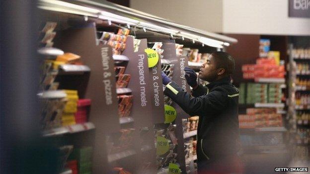 M&S food shelves