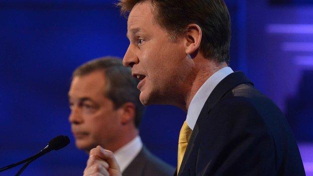 Nick Clegg and Nigel Farage