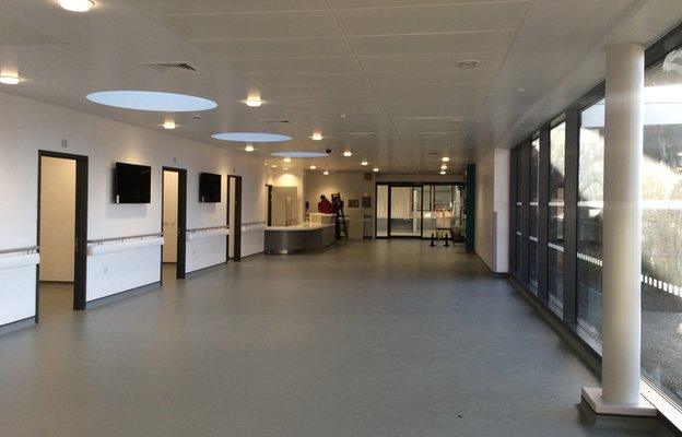 Patient waiting area at the new Queen Elizabeth Hospital centre