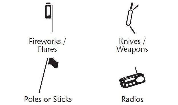 Manchester United's banned items