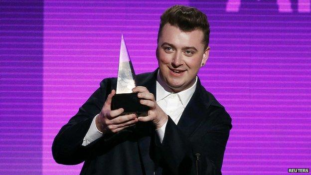 Sam Smith at the American Music Awards