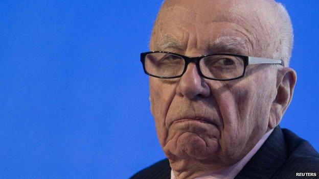 Rupert Murdoch reacts during a panel discussion in Sydney, in this file photo taken on 17 July, 2014