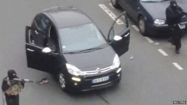 Images from the attack on Charlie Hebdo in Paris