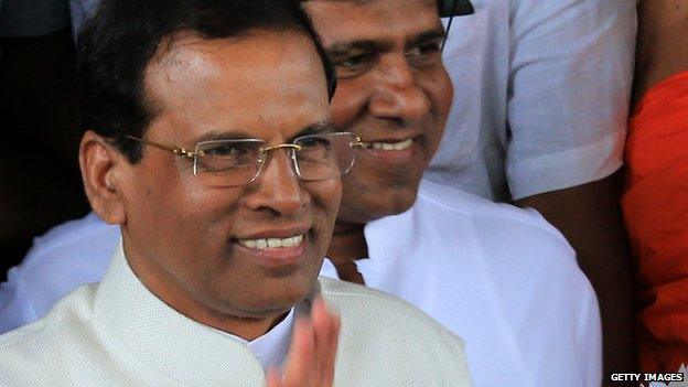 Sri Lankan president Maithripala Sirisena