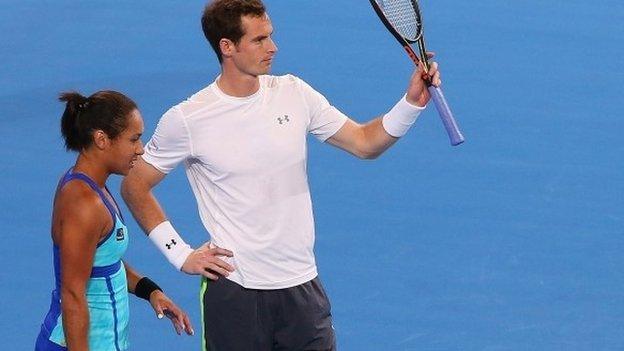 Heather Watson and Andy Murray