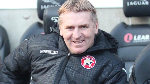 Walsall manager Dean Smith