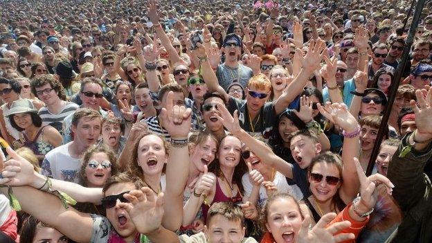 Glastonbury audience