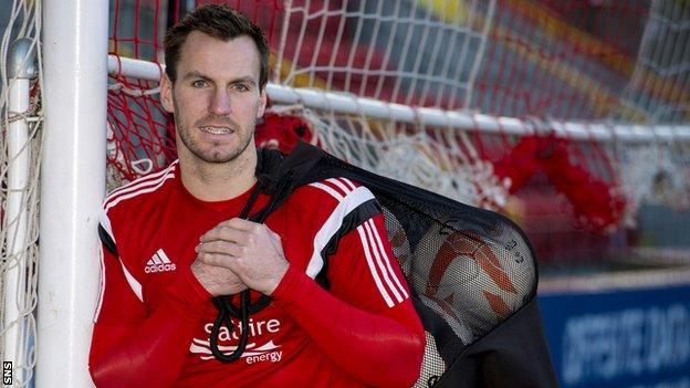 Aberdeen goalkeeper Scott Brown