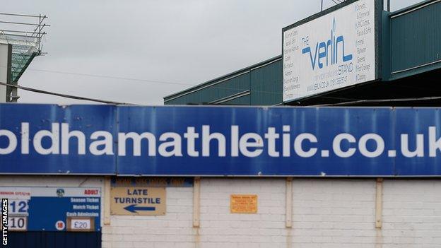 Boundary Park, Oldham's stadium