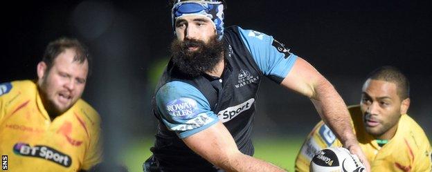 Glasgow captain Josh Strauss