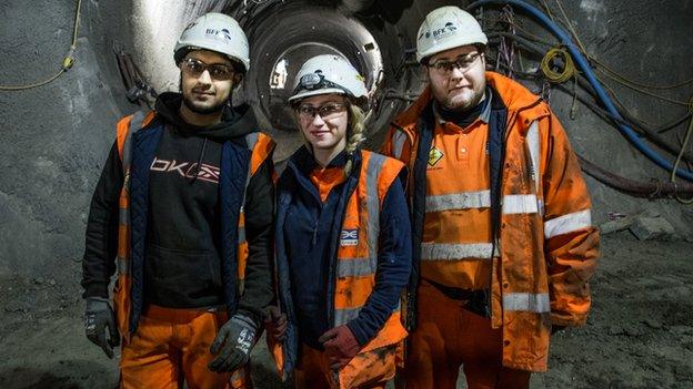 (From left) Firoz Patel, Leanne Doig and Sean Taylor