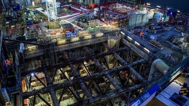 Farringdon Crossrail from above