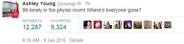 Ashley Young on Twitter