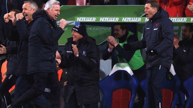 Alan Pardew celebrates